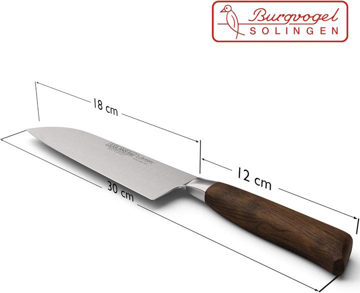 Actual product image Burgvogel Solingen Santoku knife (18 cm)