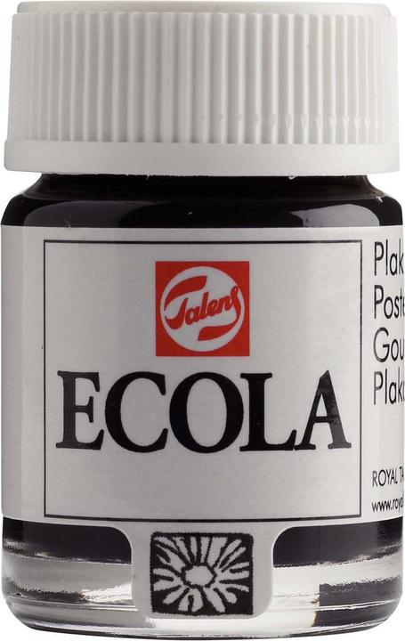 Talens Ecola Poster Colour Bottle Black 700 (Black, 16 ml)