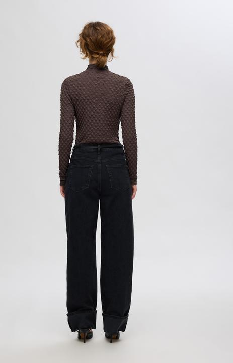 Produktbild Selected Femme Texturiertes Oberteil mit langen Ärmeln (L)