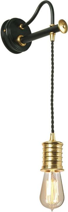 Image du produit Elstead Lighting Douille Applique E27 noir-laiton poli (E27)