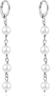 Agato Silver earrings with freshwater pearls AGUC3535P-W