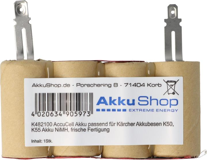 Actual product image AccuCell Akku für Kärcher Akkubesen K50, K55