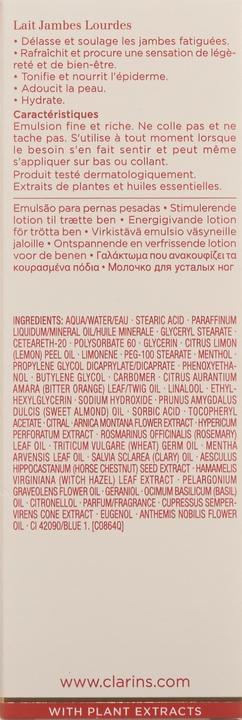 Image du produit Clarins Emulsion Lait Jambes Lourdes (Crème pour le corps, 125 ml)