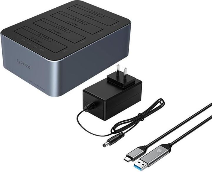 Produktbild Orico HDD / SSD Docking Station 6646C3-C 4-Drive for SATA 2.5inch / 3.5inch, Grey