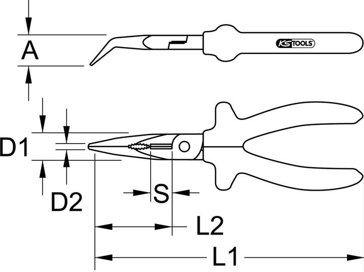 KS Tools Pinze combinate in plastica (230 mm)