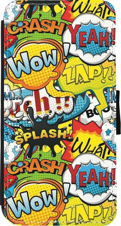 Produktbild PhoneLook Hülle Wallet schwarz Cartoons slogans (Apple iPhone 7)
