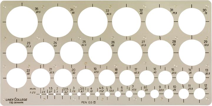 Productafbeelding Linex Cirkelsjabloon (240 mm)