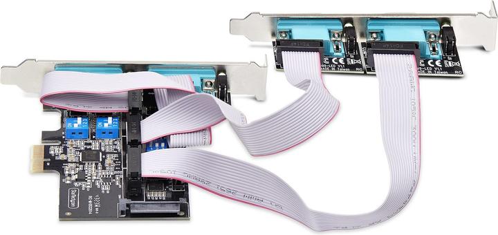 Immagine prodotto StarTech com PS74ADF-SERIAL-CARD, PCIe, Seriale, RS-232/422/485, Nero, Attività, ASIX - AX99100