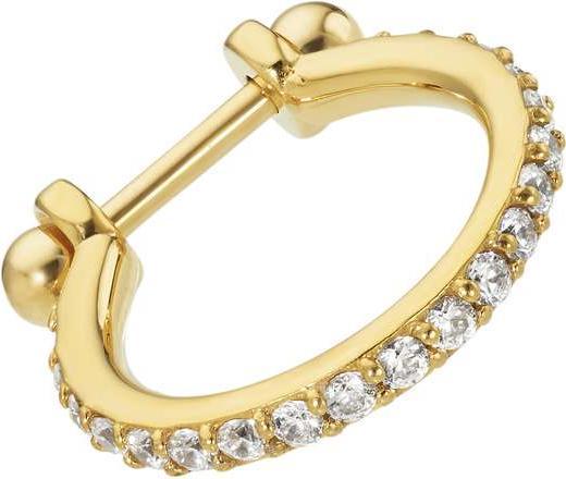 Immagine prodotto Bijouteria Piercing orecchio (Acciaio chirurgico 316L, Rivestimento in PVD (colore oro), Swarovski Zirconia)