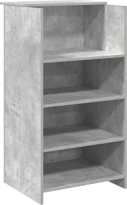 Image du produit VidaXL Comptoir d'accueil gris béton 155x50x103,5 cm Bois composite Comptoir d'accueil