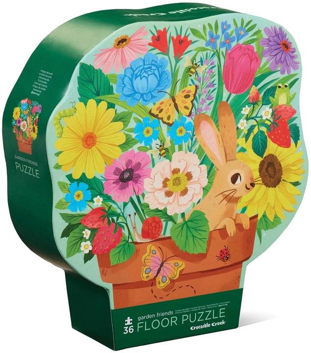 Actual product image Crocodile Creek Vloerpuzzel Garden Friends 36 stukjes (36 pieces)