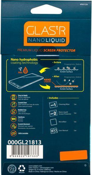 Actual product image Spigen Glass.tR Nano Liquid (1 Piece, Samsung Galaxy S9, Samsung Galaxy S9+)