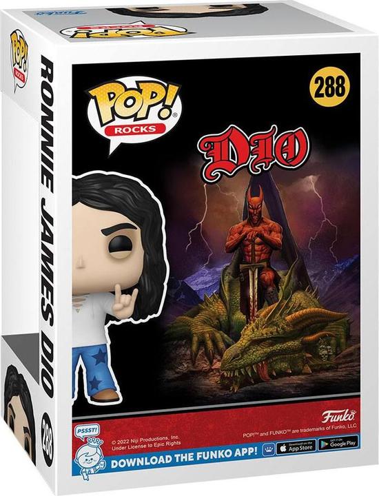Actual product image Funko POP! A Palooza 22 ROCKS : Ronnie James Dio (288)