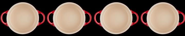 Image du produit Le Creuset Set de 4 mini-cocotte «rouge cerise»