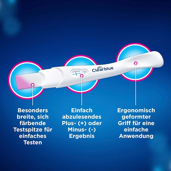 Produktbild Clearblue Schwangerschaftstest SCHNELLE ERKENNUNG 2er (2 x)