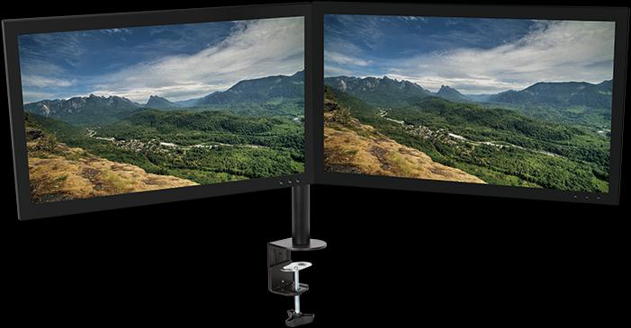 Actual product image LogiLink 2-fold monitor desk mount (Table, 27")