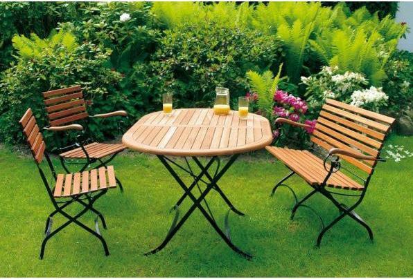Produktbild Palo Klappgarnitur Sitzgruppe SCHLOSSGARTEN, 4-teilig (90 cm)