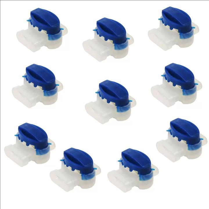 Produktbild AccuCell 10x Kabelverbinder kompatibel mit Scotchlok 314 für Mähroboter Automower, wasserdicht, wetterfest (Mähroboter, Mähroboter Installation)
