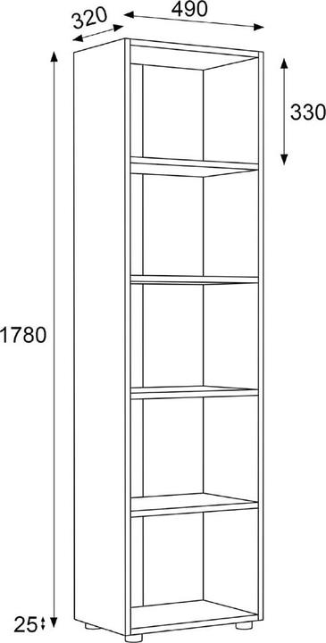Actual product image VCM Ulas (49 x 32 x 178 cm)