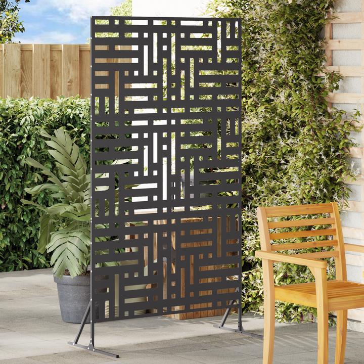 Produktbild VidaXL Sichtschutz 180 cm schwarzer Stahl (180 cm)