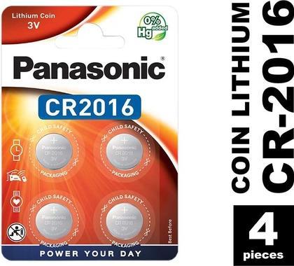 Produktbild Panasonic Lithium Power CR2016 (4 Stk., CR2016, 90 mAh)