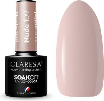Claresa Soak Off UV/LED Nude hybrid polish 109 5g (Nude, UV-Gel Lack)