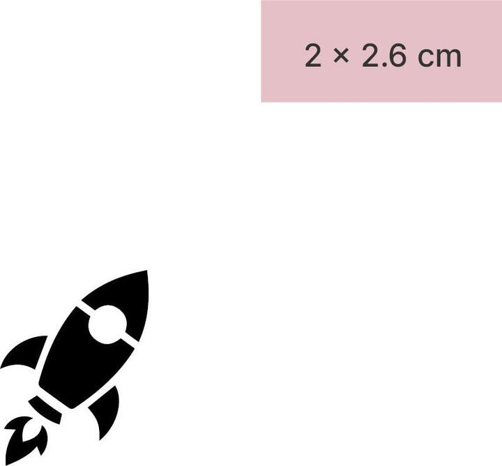 Image du produit minink Tatouage temporaire - Fusée remplie