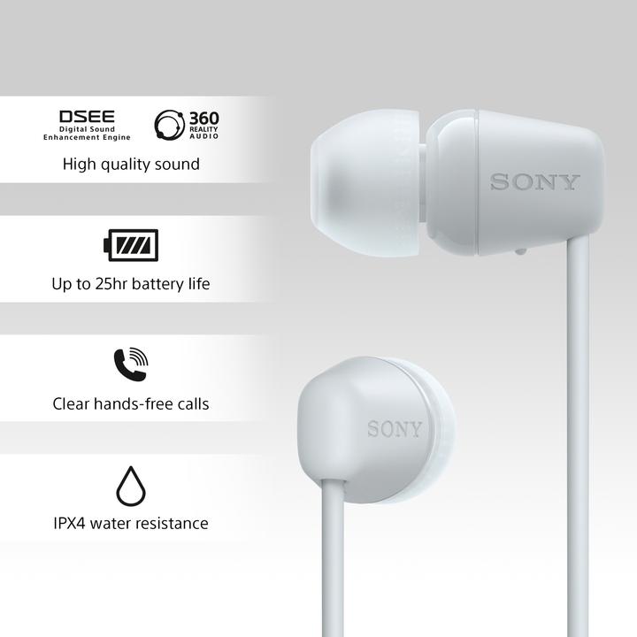 Actual product image Sony WI-C100 (25 h, Wireless)