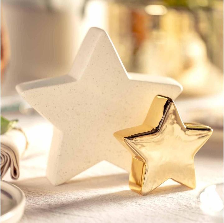 Produktbild Leonardo Weihnachtsdeko Stern Magico 9 cm, Keramik