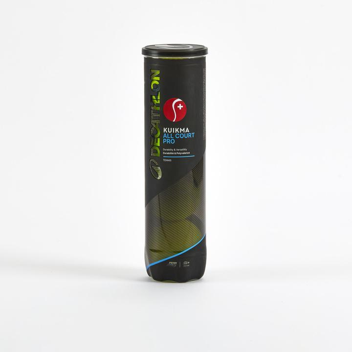 Artengo Tennisball Kuikma - All Court Pro Swiss vielseitig 4er Dose
