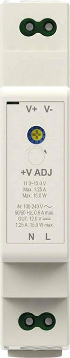 Actual product image Goobay DIN-rail power supply unit 12 V, 1.25 A, 15 W