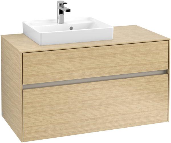 Produktbild Villeroy & Boch Collaro Waschbeckenunterschrank mit Beleuchtung, 1000x548x500 mm, 2 Auszüge, für
