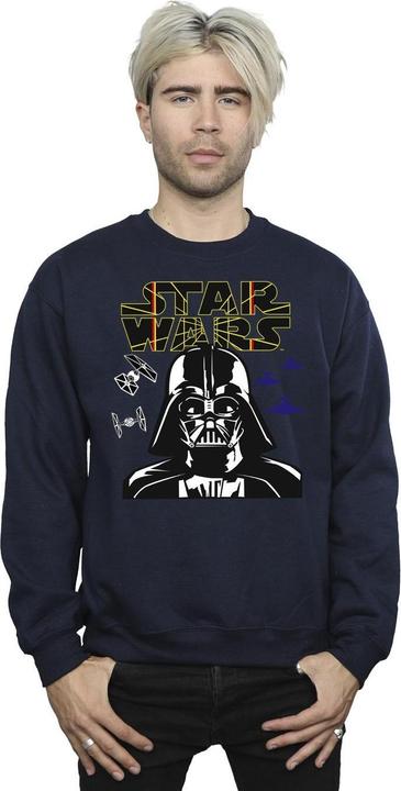 Actual product image Star Wars Mens Darth Vader Comp Logo Sweatshirt (S)