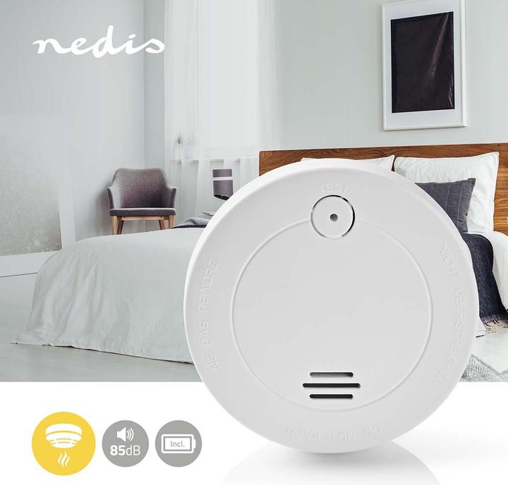 Immagine prodotto Nedis Allarme antifumo EN14604 - Bianco