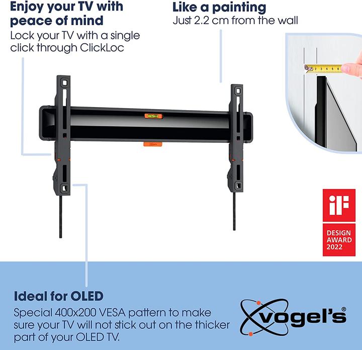 Image du produit Vogels TVM 3405 SP (Mur, 77", 50 kg)