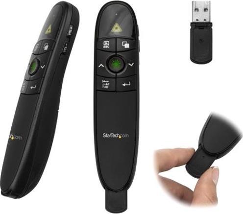 Immagine prodotto StarTech Telecomando per presentazioni senza fili con puntatore laser verde - 27 m - USB Presentazione C