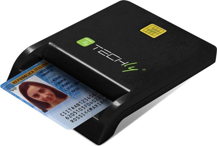 Actual product image Techly Smart Card USB-CTM Smart Card Reader, USB 2.0 (USB 2.0)