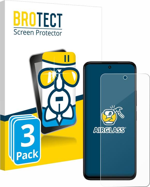 Produktbild BROTECT AirGlass Panzerglasfolie (3 Stück, Xiaomi Redmi 13)
