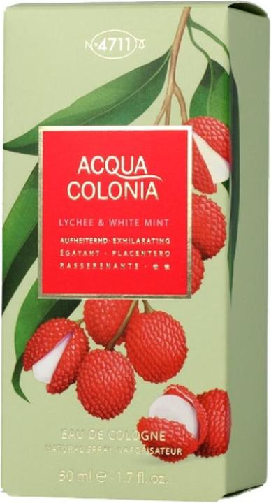 Actual product image Acqua Colonia 4711 Acqua Colonia Lychee & White Mint Eau de Cologne 50 ml (Eau de cologne, 50 ml)