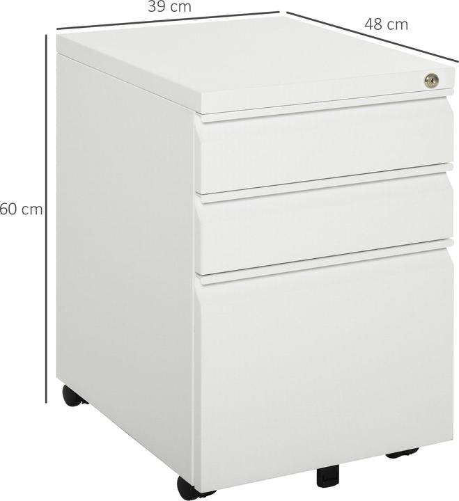 Image du produit Vinsetto Conteneur roulant (39 x 48 x 60 cm)