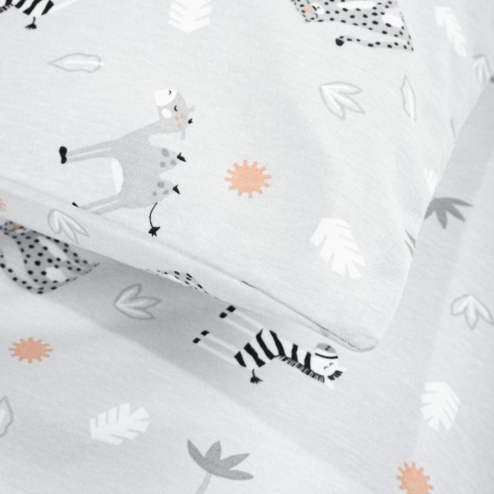 Actual product image Julius Zöllner Jersey bed linen savannah grey