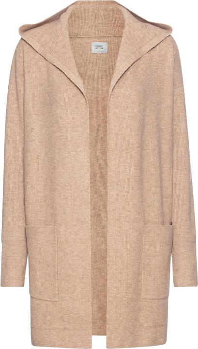 Camel Active Langer Cardigan mit Kapuze