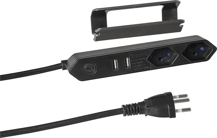 Image du produit Steffen Steba IQ avec fixation par clip (2 x, USB-A, Type 13, 1.50 m)