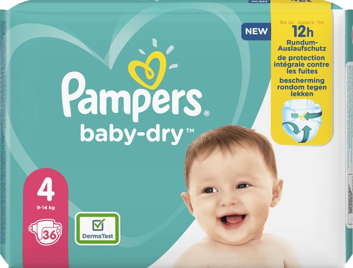 Produktbild Pampers Windeln (Gr. 4, Tragepack, 36 Stück)