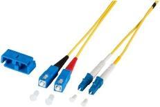 Image du produit EFB Elektronik Jumper duplex LC-SC 9/125µ, G657.A2 insensible à la flexion, LSZH, jaune, 2.0mm, 0.5m (O0360BI.0,5) (S/UTP, CAT6, 0.50 m)
