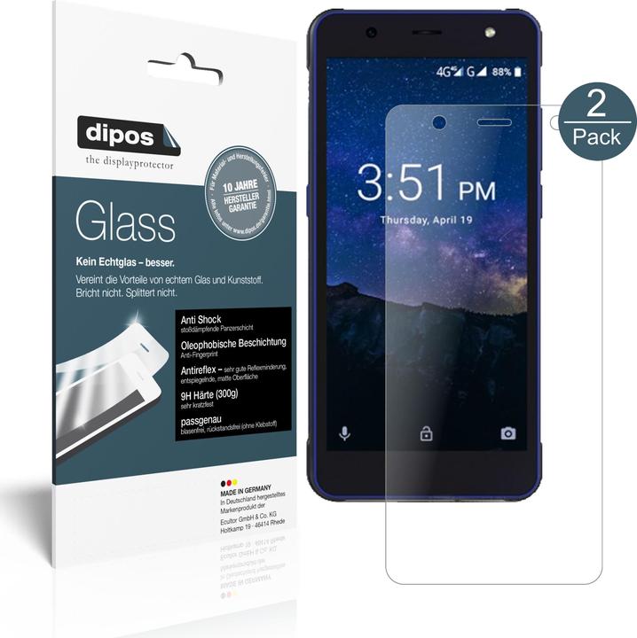 Produktbild Dipos Displayschutz Anti-Shock (1 Stück, Wieppo E1)