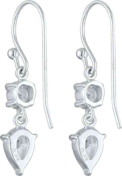 Immagine prodotto Elli Orecchini a goccia con solitario in zirconia cubica argento 925 (Argento 925, Zirconia, Elastico)