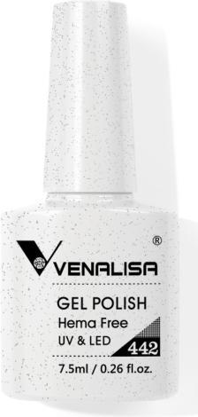 Venalisa Gellack 442 UV/LED (Weiss Flakes, UV-Gel Lack)