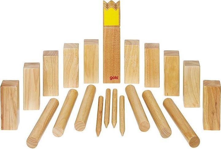 Produktbild Goki Wikingerspiel Kubb Krone Gelb