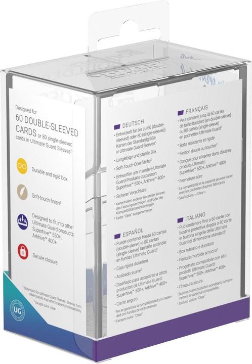Produktbild Ultimate Guard UGD010887 - Boulder - 60+ Kartenbox, Standard Grösse, Transparent
